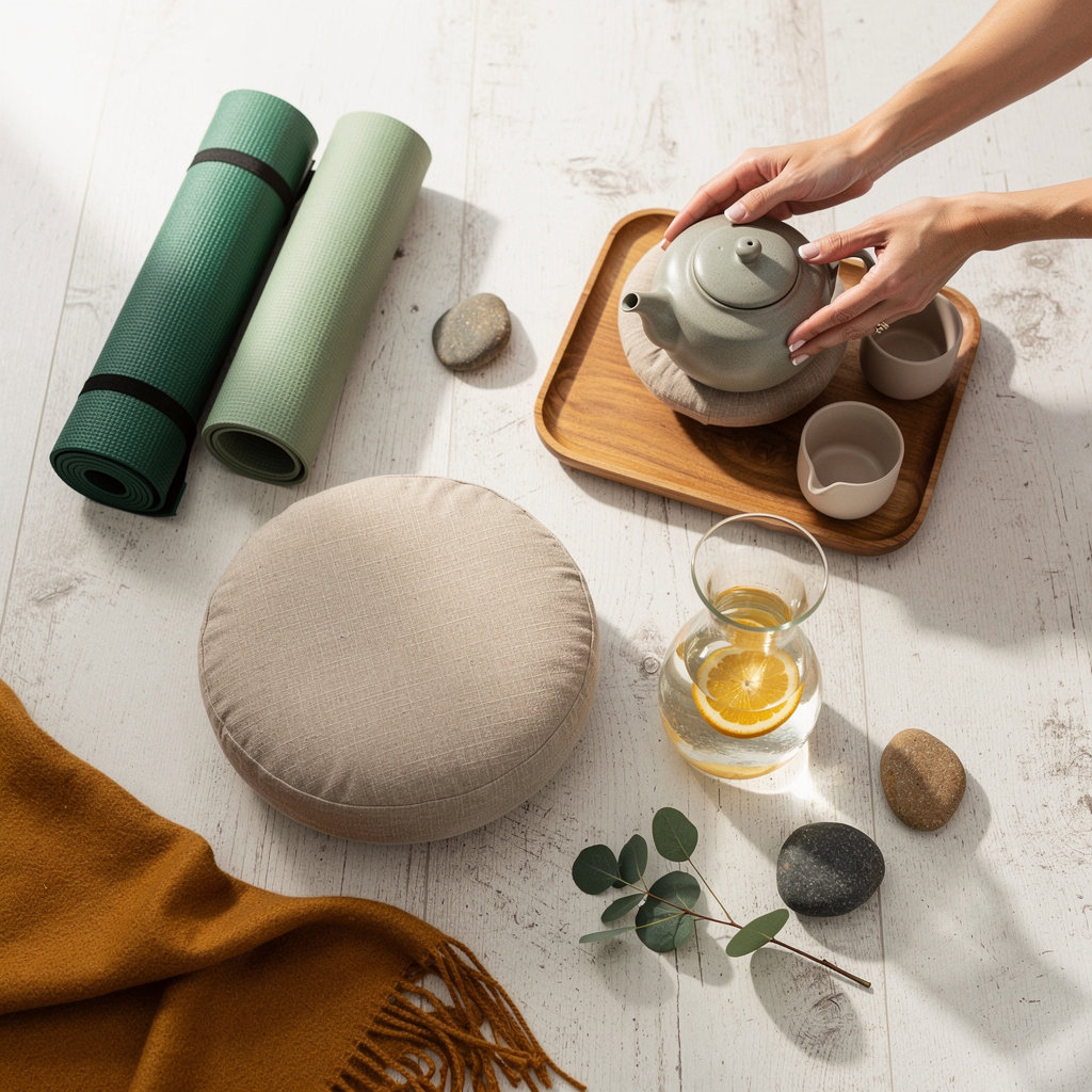 Mind mindfulness retreat with serene outdoor meditation space for transformative wellness experiences