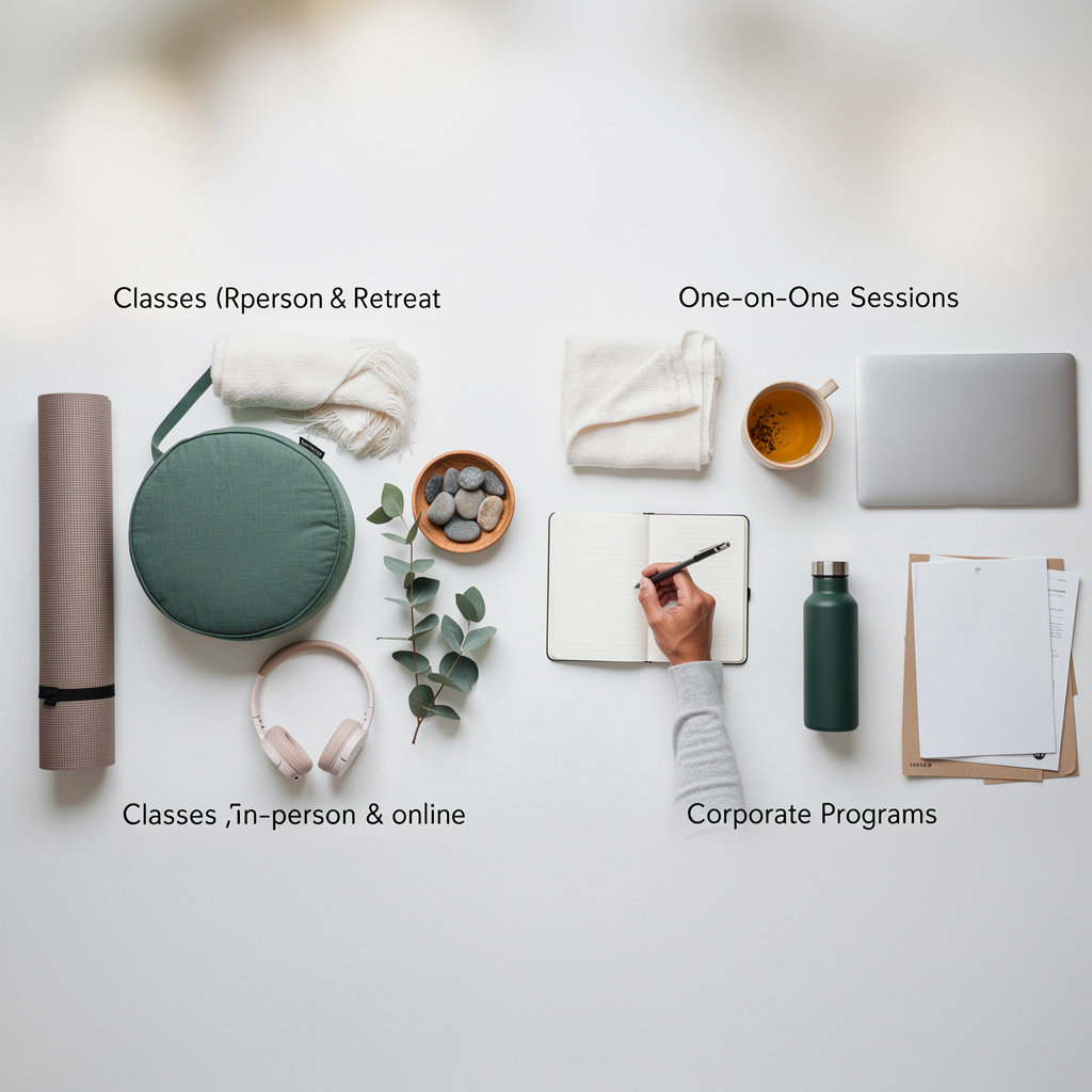 Mind mindfulness and meditation services - classes, retreats, and corporate programs for stress relief and wellbeing